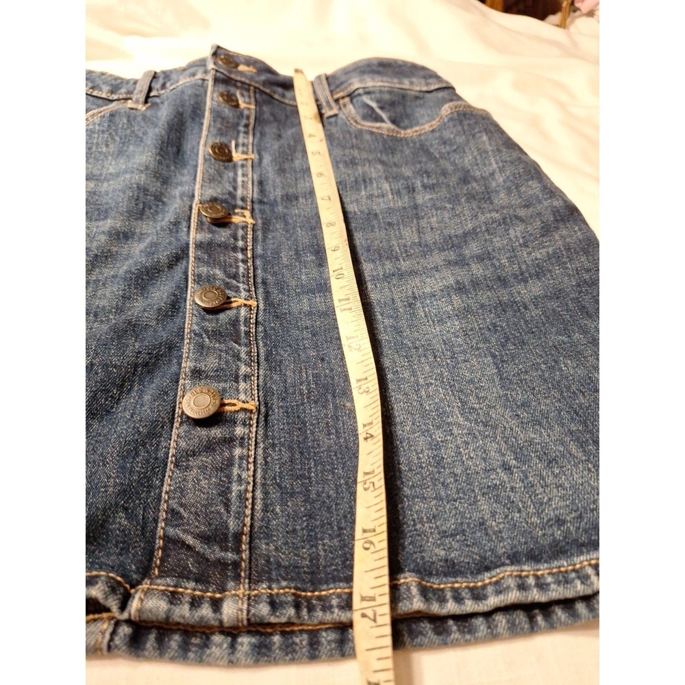 Old Navy High‎ Rise Button Down Front Denim Skirt